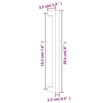 Cabinet Handles 5 pcs Gold 192 mm Stainless Steel