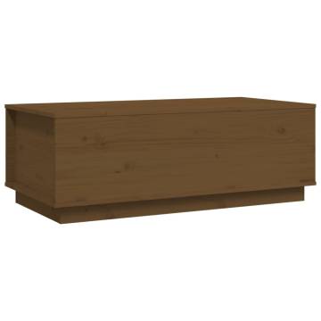 Coffee Table Honey Brown 100x50x35 cm Solid Wood Pine