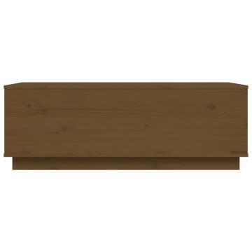 Coffee Table Honey Brown 100x50x35 cm Solid Wood Pine