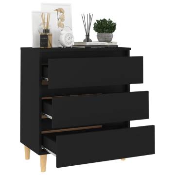 Sideboard Black 60x35x69 cm Engineered Wood