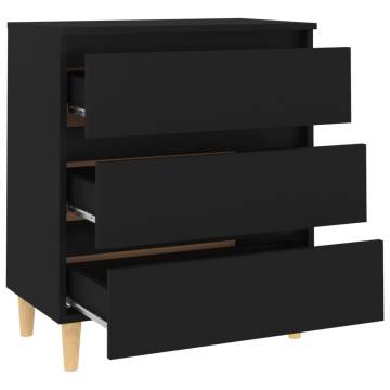 Sideboard Black 60x35x69 cm Engineered Wood