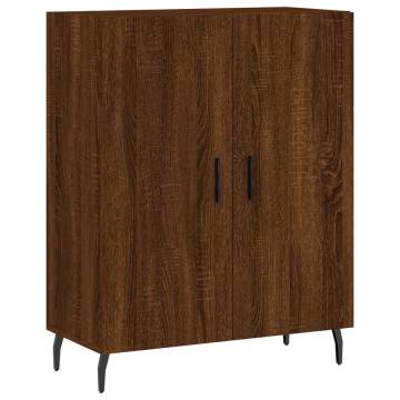 Highboard Brown Oak 69.5x34x180 cm Engineered Wood