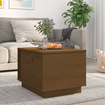 Coffee Table Honey Brown 40x50x35 cm Solid Wood Pine