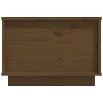 Coffee Table Honey Brown 40x50x35 cm Solid Wood Pine