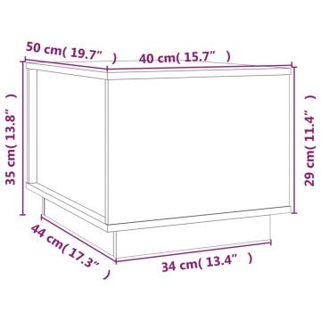 Coffee Table Honey Brown 40x50x35 cm Solid Wood Pine