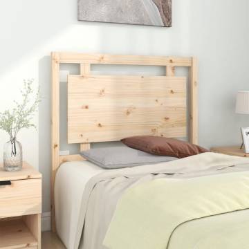 Bed Headboard 95.5x4x100 cm Solid Pine Wood