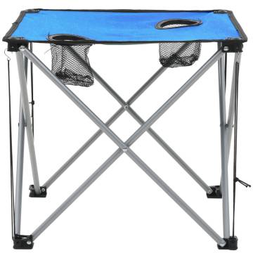 Camping Table and Chair Set 3 Pieces Blue