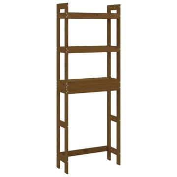 Toilet Rack Honey Brown 63x26x171 cm Solid Wood Pine