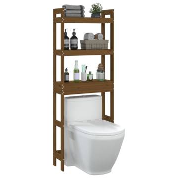 Toilet Rack Honey Brown 63x26x171 cm Solid Wood Pine