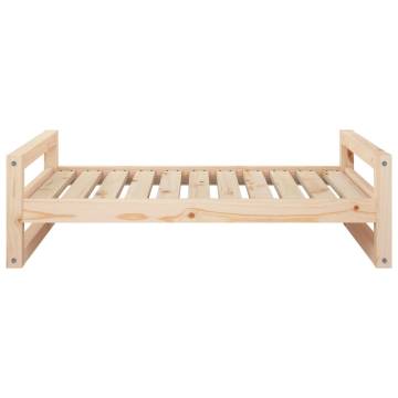 Dog Bed 95.5x65.5x28 cm Solid Pine Wood