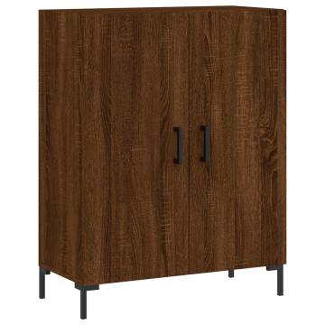 Highboard Brown Oak 69.5x34x180 cm Engineered Wood