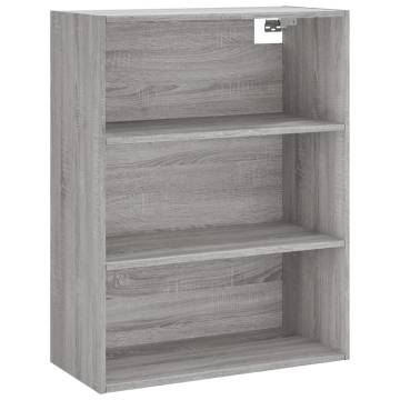 Highboard Grey Sonoma 69.5x32.5x180 cm Engineered Wood