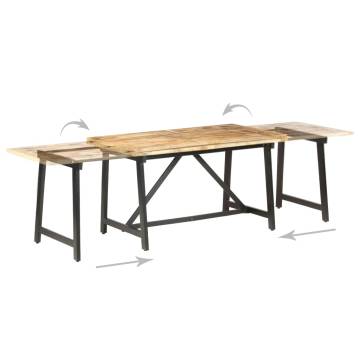 Extendable Dining Table 280x80x75 cm Solid Mango Wood