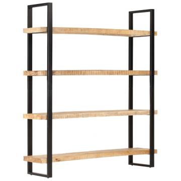 4-Tier Bookcase 160x40x180 cm Rough Mango Wood