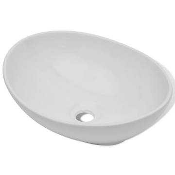 Ceramic Basin 40x33 cm Oval White