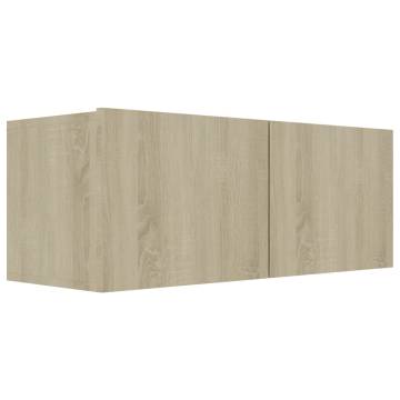 TV Cabinets 4 pcs Sonoma Oak 80x30x30 cm Engineered Wood