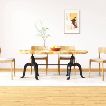 Dining Table Solid Mango Wood and Steel 180 cm