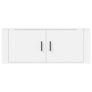 Wall Mounted TV Cabinet White 100x34.5x40 cm