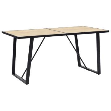 Dining Table Oak 140x70x75 cm MDF