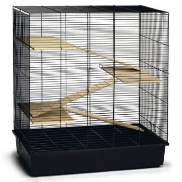 Beeztees Rodent Cage Scooby Black 70x40x78 cm Metal