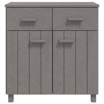 Sideboard HAMAR Light Grey 79x40x80 cm Solid Wood Pine