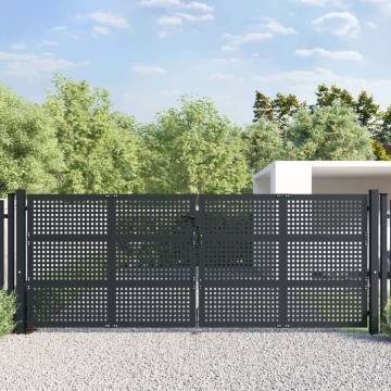 Garden Gate Anthracite 400x175 cm Steel