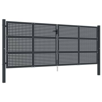 Garden Gate Anthracite 400x175 cm Steel