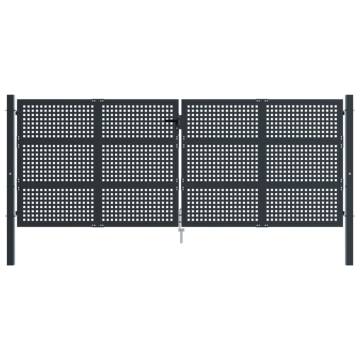 Garden Gate Anthracite 400x175 cm Steel