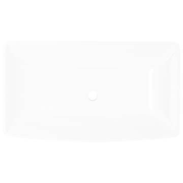 Luxury Ceramic Basin Rectangular Sink White 71 x 39 cm