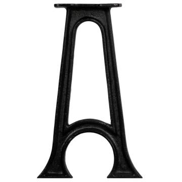 Bench Legs 2 pcs with Arched Base A-Frame Cast Iron