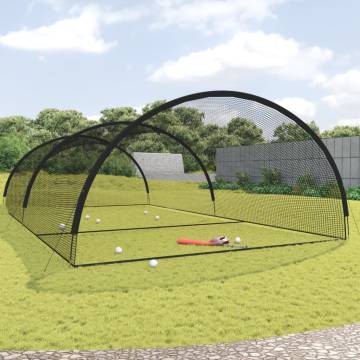 Baseball Batting Cage Net Black 900x400x250 cm Polyester