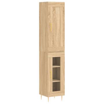 Highboard Sonoma Oak 34.5x34x180 cm Engineered Wood