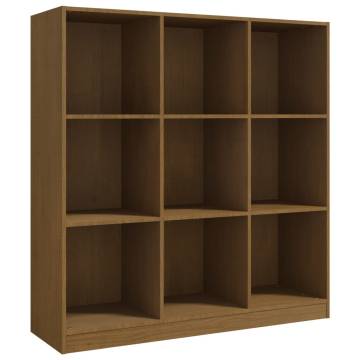 Book CabinetRoom Divider Honey Brown 104x33.5x110 cm Pinewood