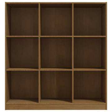 Book CabinetRoom Divider Honey Brown 104x33.5x110 cm Pinewood