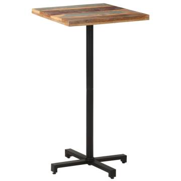 Bistro Table Square 60x60x110 cm Solid Reclaimed Wood