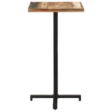 Bistro Table Square 60x60x110 cm Solid Reclaimed Wood