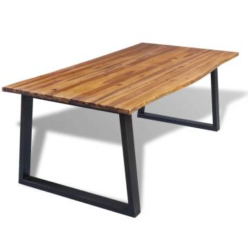 Dining Table Solid Acacia Wood 200x90 cm