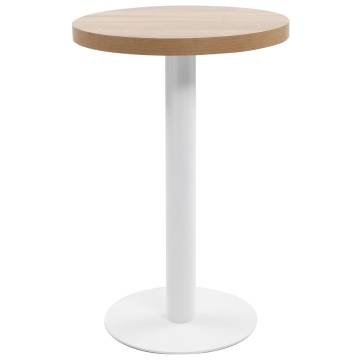 Bistro Table Light Brown 50 cm MDF