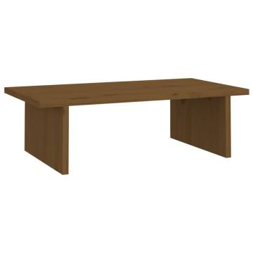 Monitor Stand Honey Brown 50x27x15 cm Solid Wood Pine