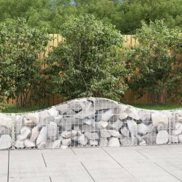 Arched Gabion Baskets 15 pcs 200x30x4060 cm Galvanised Iron