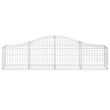 Arched Gabion Baskets 15 pcs 200x30x4060 cm Galvanised Iron