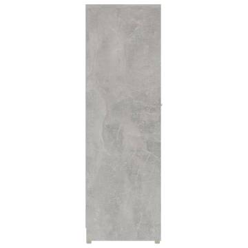 Bathroom Cabinet Concrete Grey 30x30x95 cm Engineered Wood