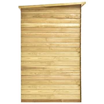 Garden Bike Shed 232x110x170 cm Impregnated Pinewood