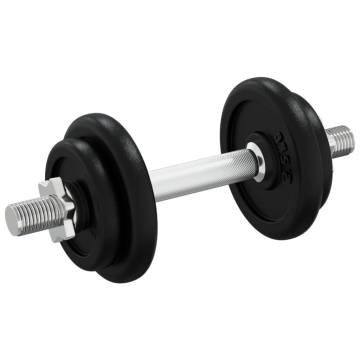 Dumbbell with Plates Set 40 kg Cast Iron & Chrome Plated Steel