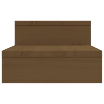 Monitor Stand Honey Brown (52-101)x22x14 cm Solid Wood Pine