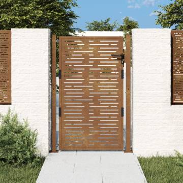 Garden Gate 105x155 cm Corten Steel Square Design