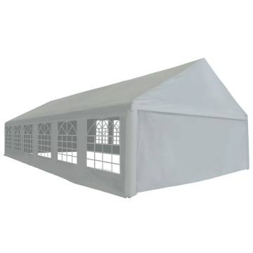 Party Tent PE 6x12 m Grey