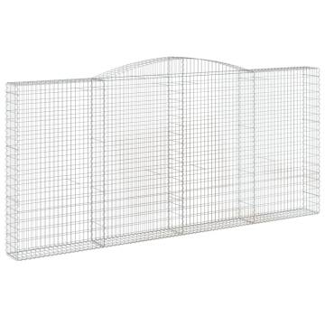 Arched Gabion Baskets 20 pcs 400x30x180200 cm Galvanised Iron