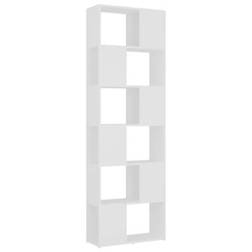 Book Cabinet Room Divider White 60x24x186 cm