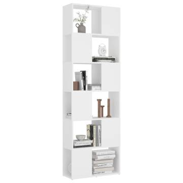 Book Cabinet Room Divider White 60x24x186 cm